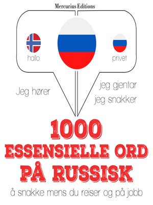 cover image of 1000 essensielle ord på russisk